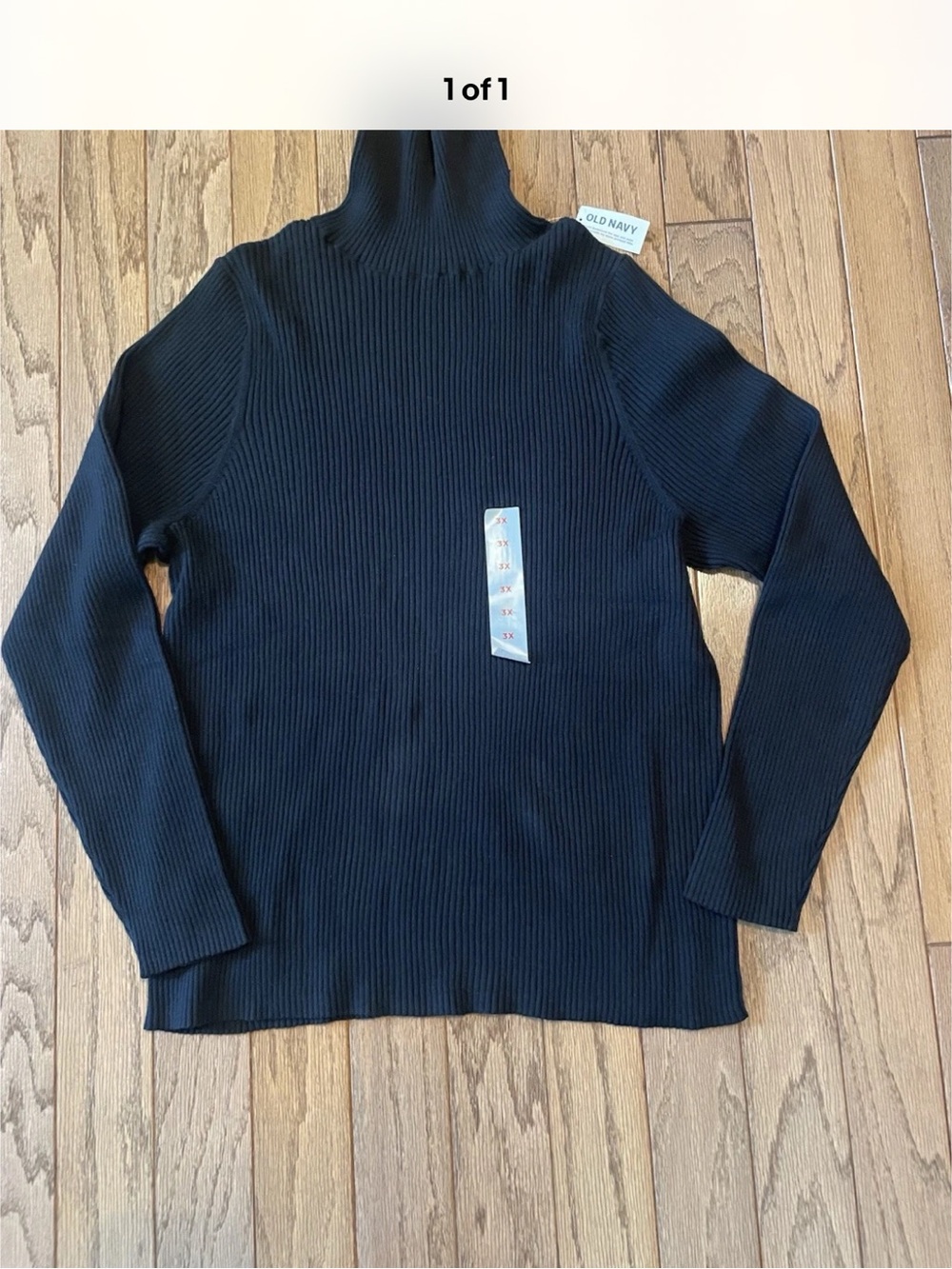 NWT Old Navy Turtleneck Long Sleeve Knit Sweater Black Size 3X